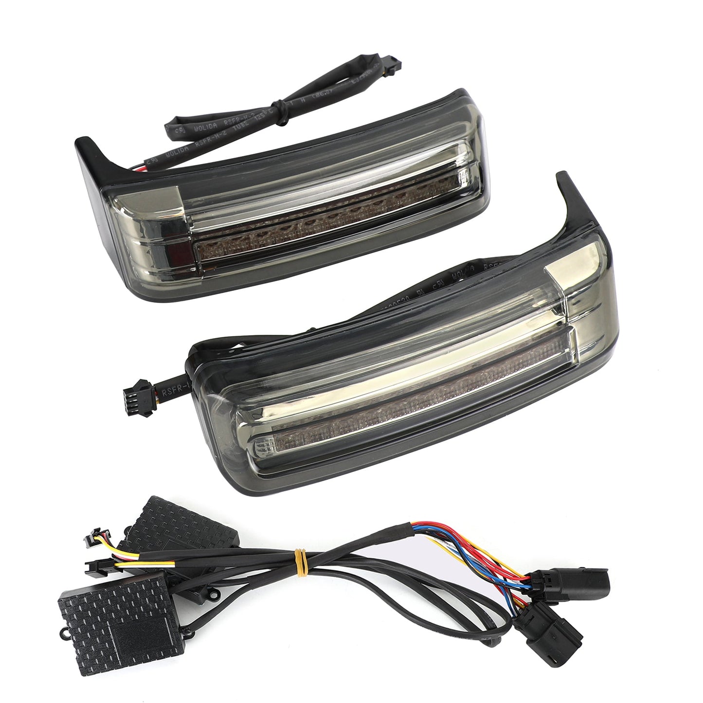 LED Bisaccia Borse da sella Run Brake Turn Lamp Lights per Touring 2014-2021 Generico