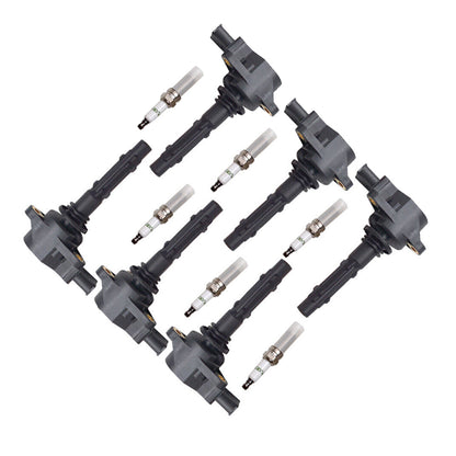 6x bobine di accensione + candele UF535 per Mercedes-Benz C230 C300 ML350 R350