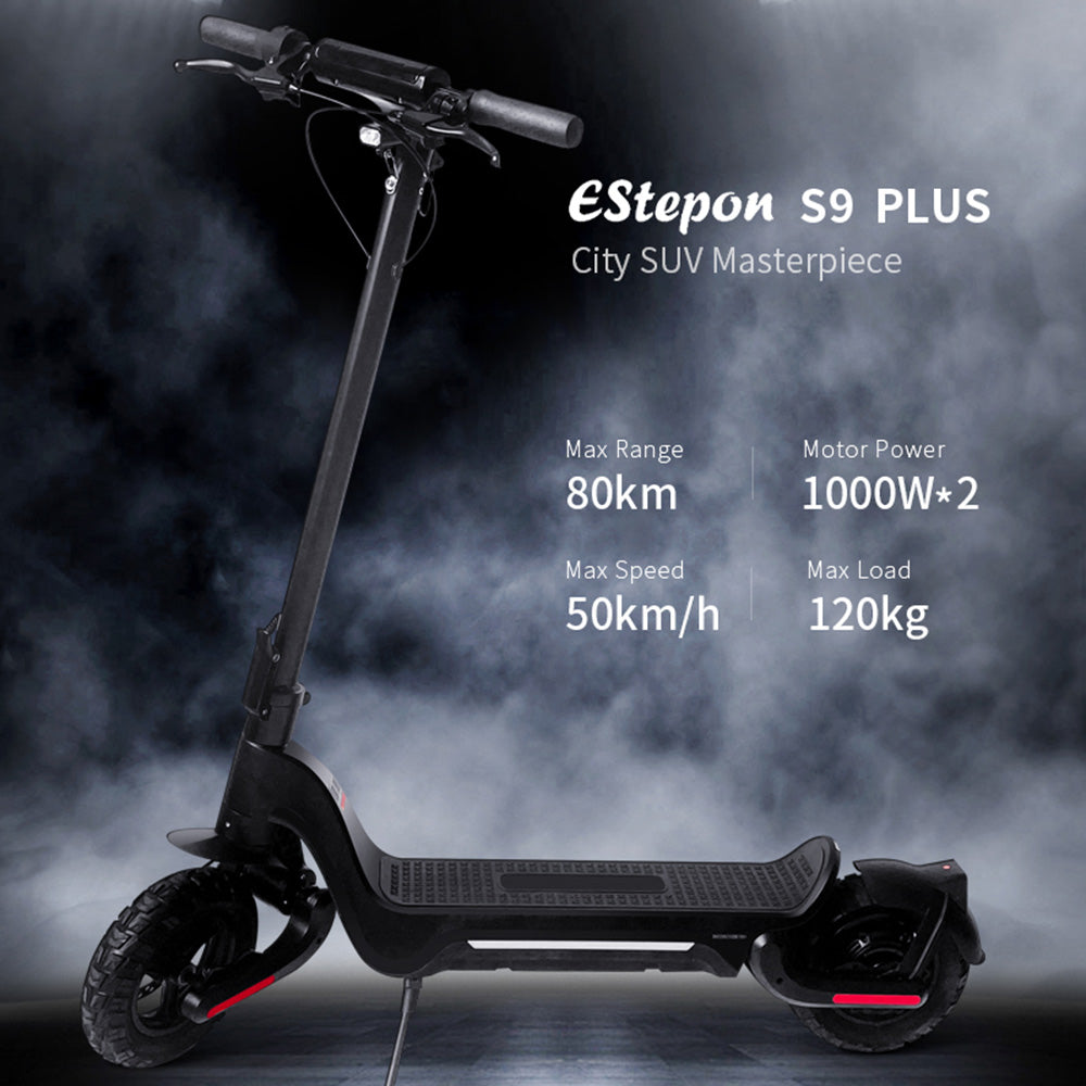 SCOOTER ELETTRICO 800W E-SCOOTER PIEGHEVOLE AUTONOMIA 50KM 10" OFF ROAD 15AH 45KM/H