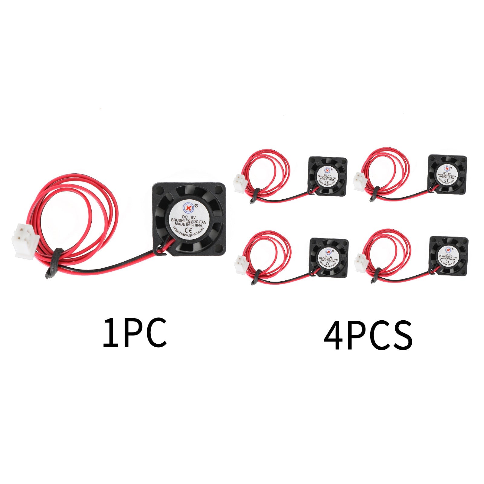 HUIOP 2 Ventole Di Raffreddamento Per Stampante 3D – 40x40x10 Mm, DC 24V, Senza Spazzole – Ricambio Per Ender-3 / Ender-3 Pro, Estrusore E Hotend, Cavo 120 Cm - 3
