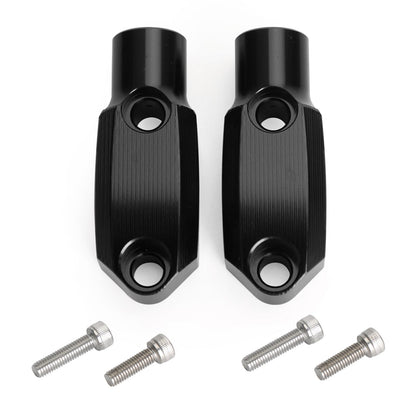 Alluminio CNC 7/8" 22mm Morsetto pompa freno anteriore 10mm Adattatore per montaggio specchio Generico