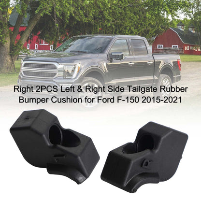 2 pezzi cuscino paraurti in gomma per portellone posteriore sinistro e destro per Ford F-150 2015-2021 generico