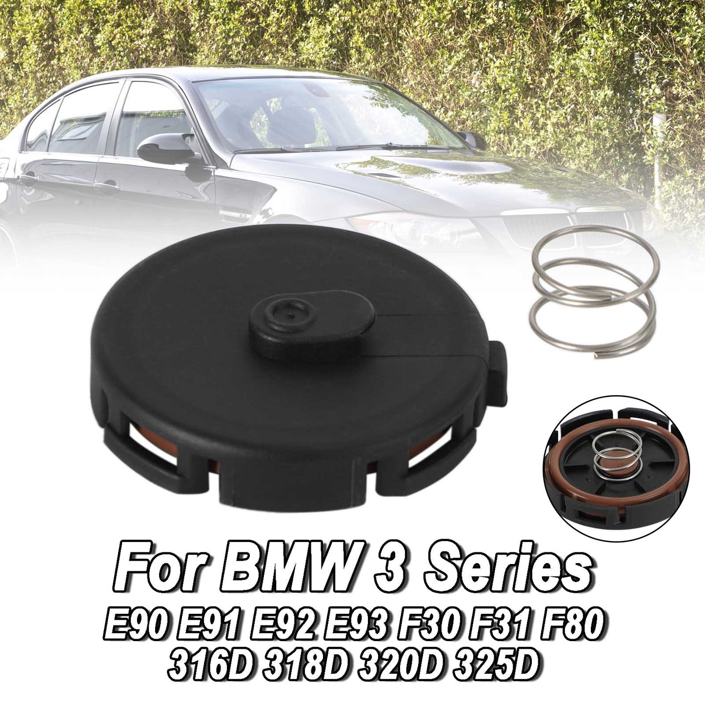 BMW N46B20 E87 E90 Motore Sfiato valvola PCV Coperchio bilanciere 11127555212