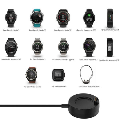 Cavo di ricarica per caricabatterie USB adatto per Garmin Fenix 5 5S 5X 6X 6S Plus