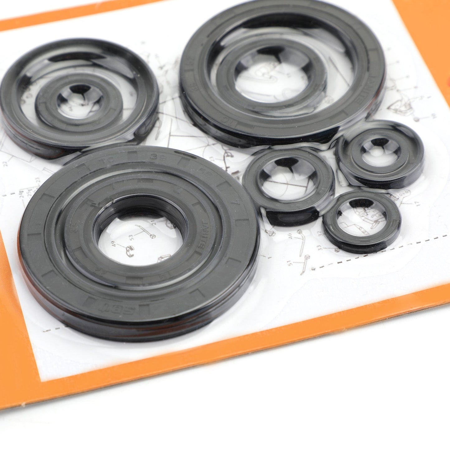 Kit guarnizioni olio motore Set 9 pezzi guarnizioni per Honda CRF450R CRF450 CRF 450 R 2009-2014 Generico