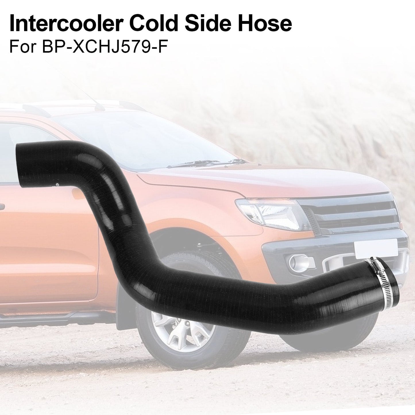 Nuovo Intercooler Tubo Lato Freddo Per Ford Ranger PX Mazda BT50 3.2L 2012+ Nero Generico