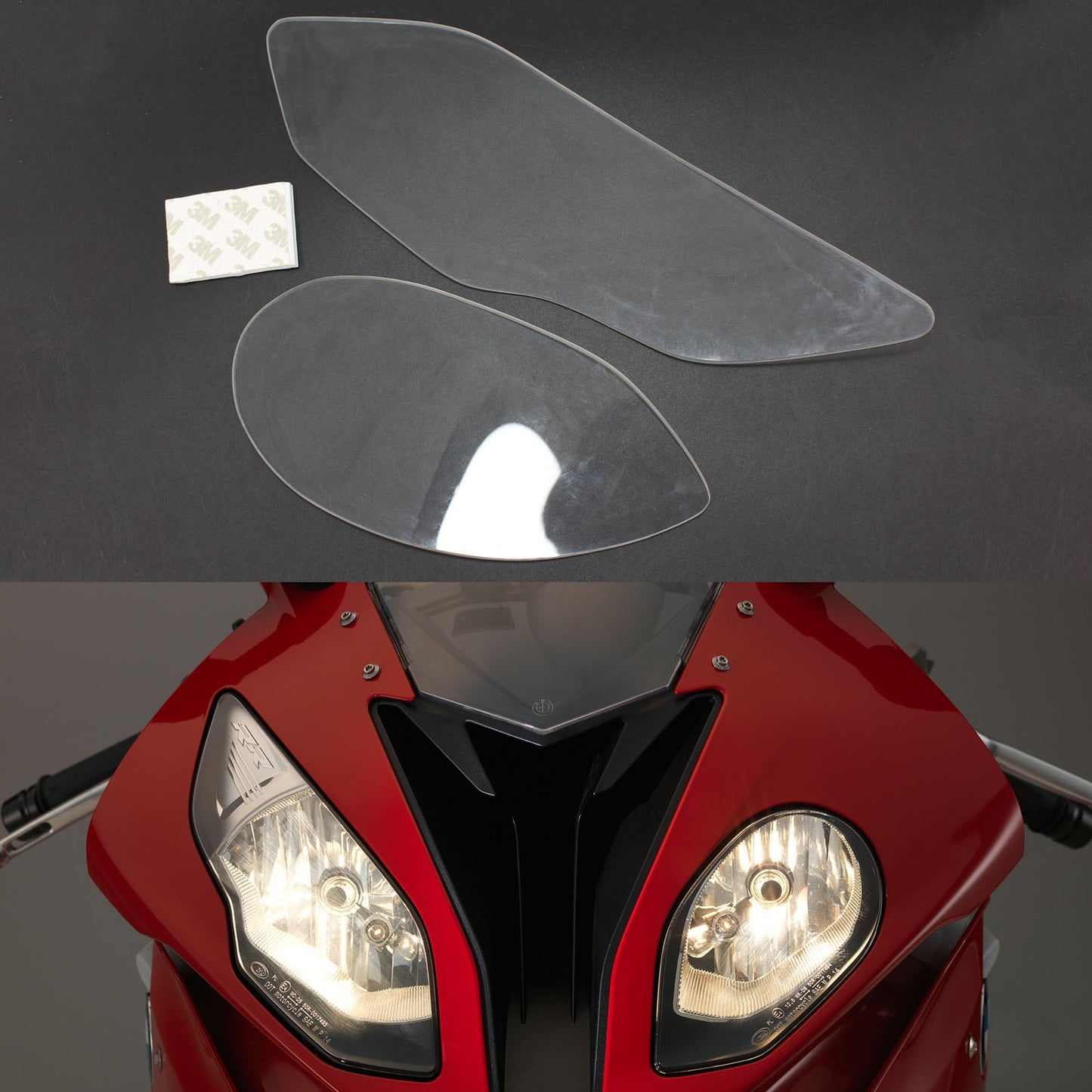Lente lampada anteriore Protezione lente faro adatta per Bmw S1000Rr 2015-2018 Fumo generico