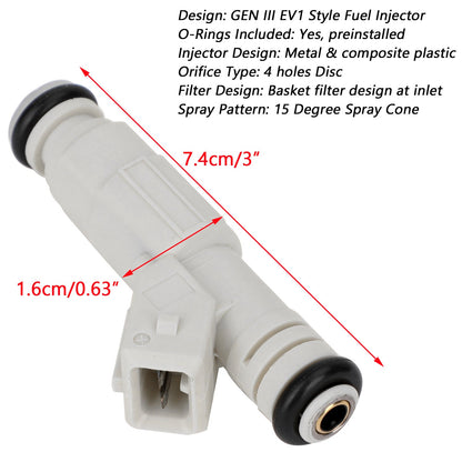 0280155811 0280155737 6 * iniettori di carburante per Holden Commodore VS VT VX VY 3.8L V6 sovralimentato L67 nuovo generico