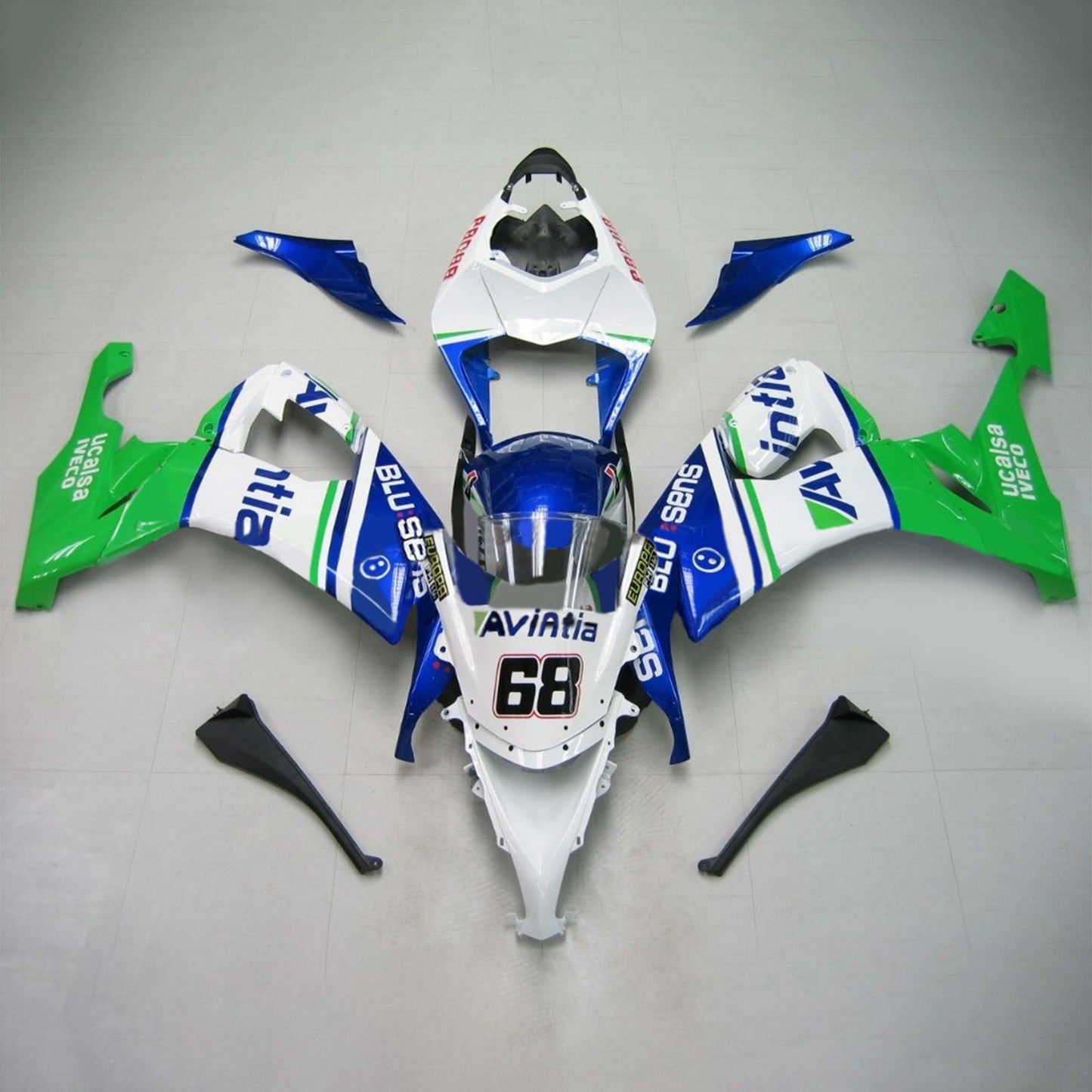 Kit carenatura per Kawasaki ZX10R 2008-2010 Generico