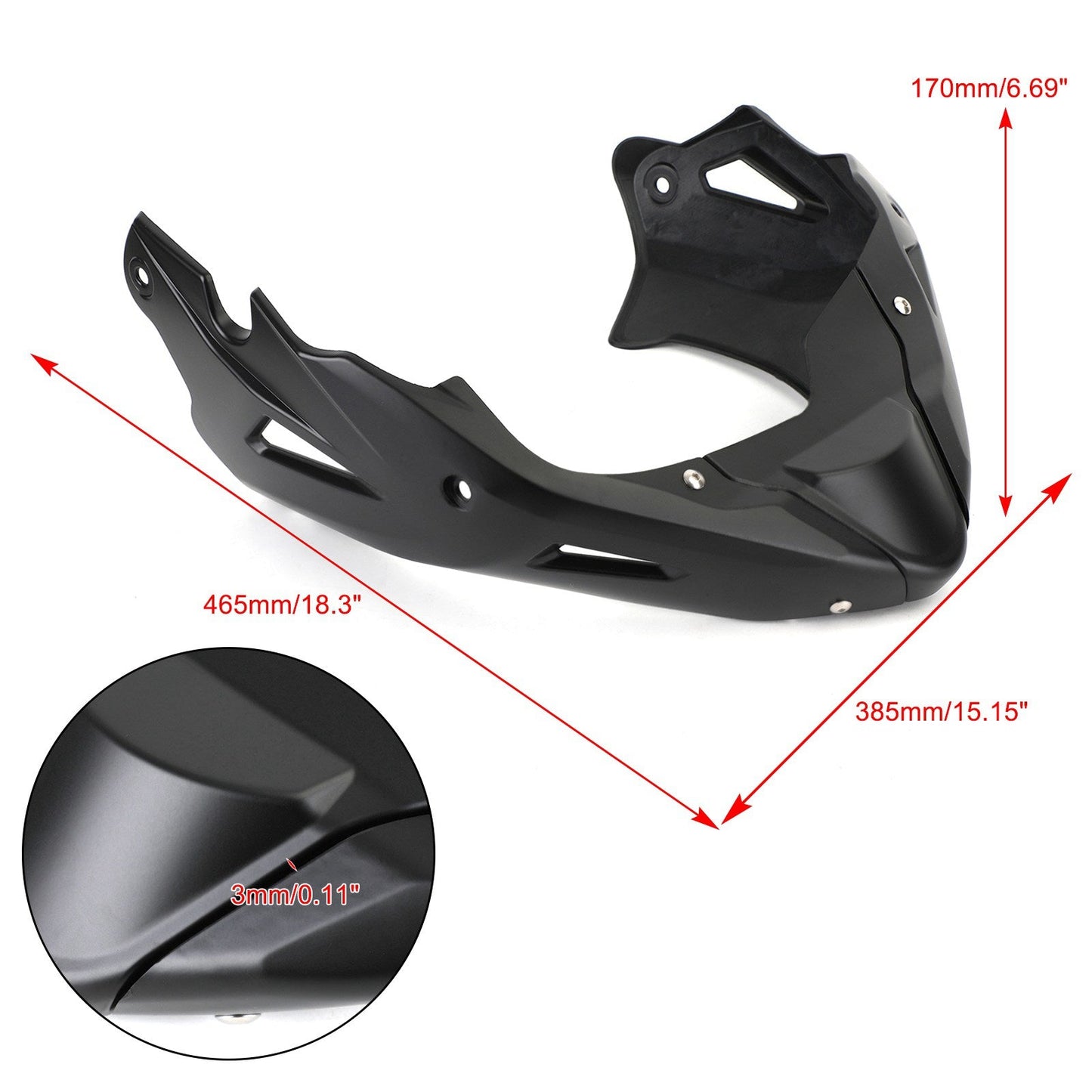 Honda CB650R 2019-2021 CB650F 2014-2021 Pannello carena inferiore