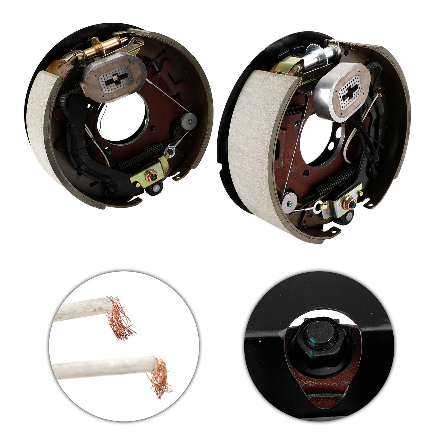 Kit freno rimorchio elettrico con scudi-autoregolante-12-1/4"-sinistra/destra-8K