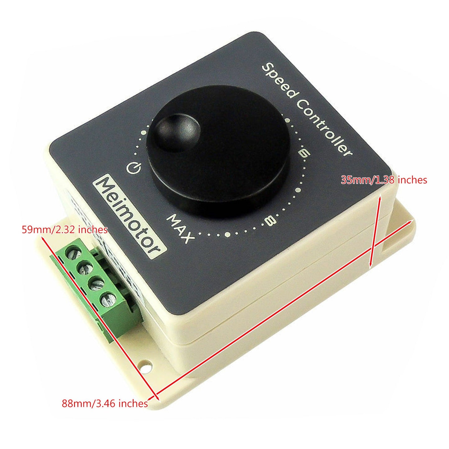 DC 10-60V 10-20A Modulatore di larghezza di impulso PWM Regolatore di velocità del motore CC impermeabile
