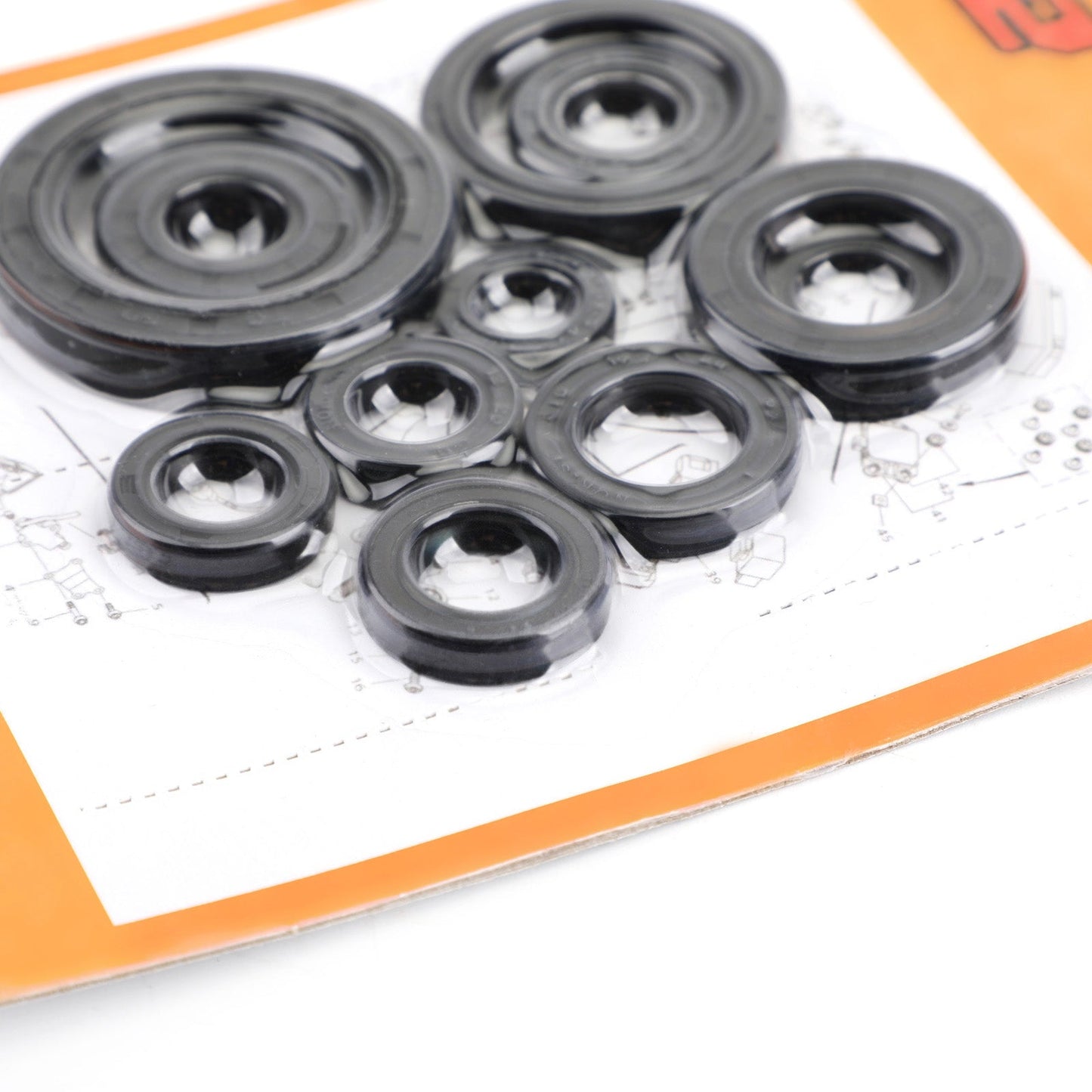Kit guarnizioni olio motore Set 11 pezzi guarnizioni per Honda CR125R 2004-2007 cr125r cr 125 Generico