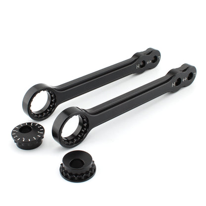Kawasaki Ninja 400 250 Z400 Z250 13-23 Kit collegamento ribassamento in alluminio CNC 40mm