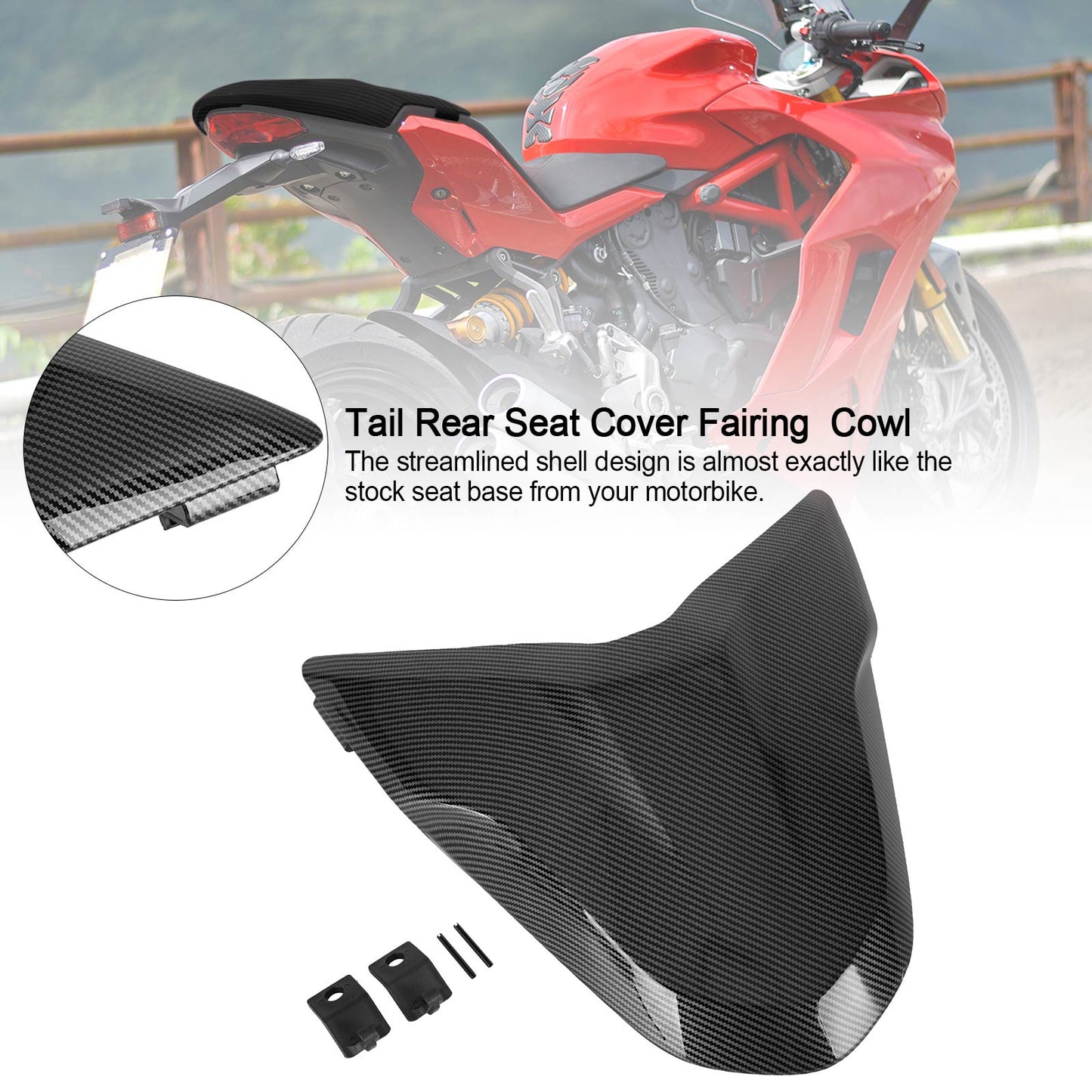Coda posteriore coprisedile cupolino per DUCATI Supersport 939 950 tutto l"anno generico