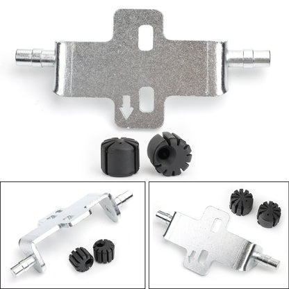 Kit ribassamento sedile argento 10mm e gomma per BMW R1200RT R1200GS LC / ADV 08-18 Generico