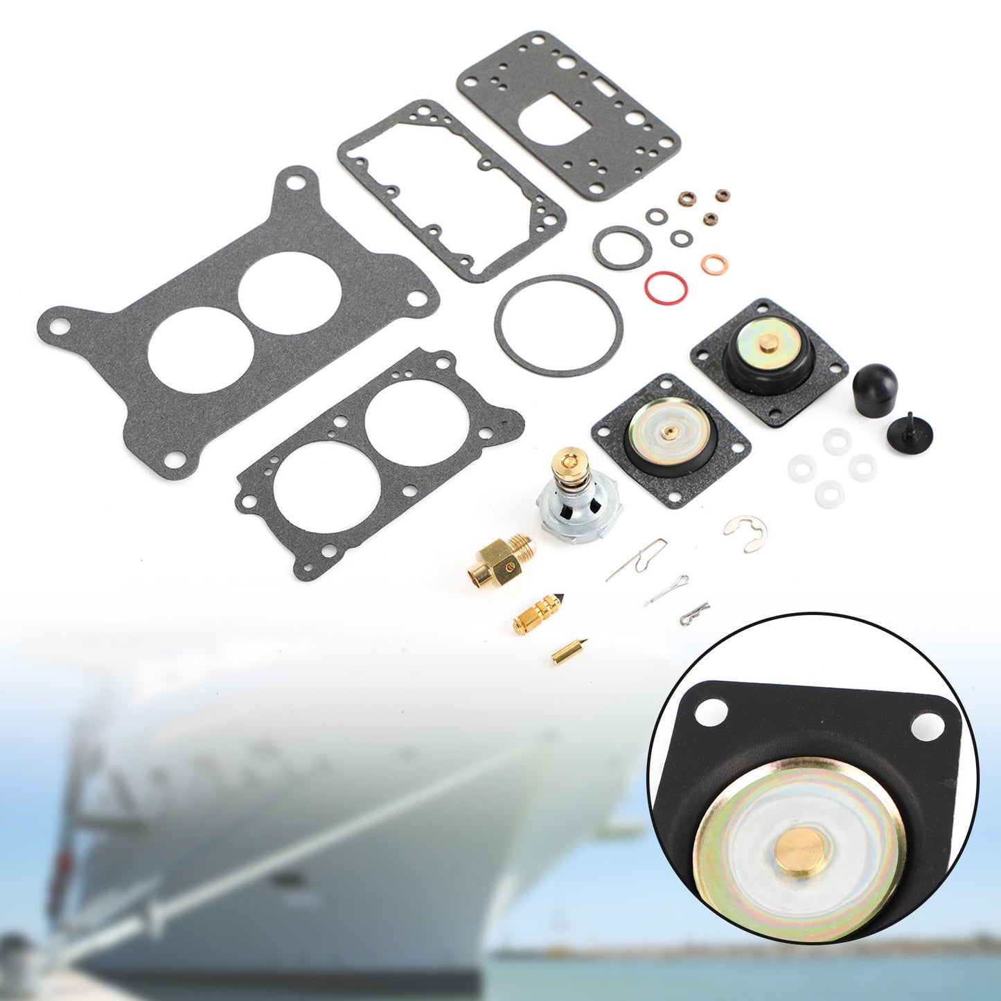 Carburatore Carb Rebuild Kit adatto per Volvo Penta 21533400 4.3L 5.0L 5.7L