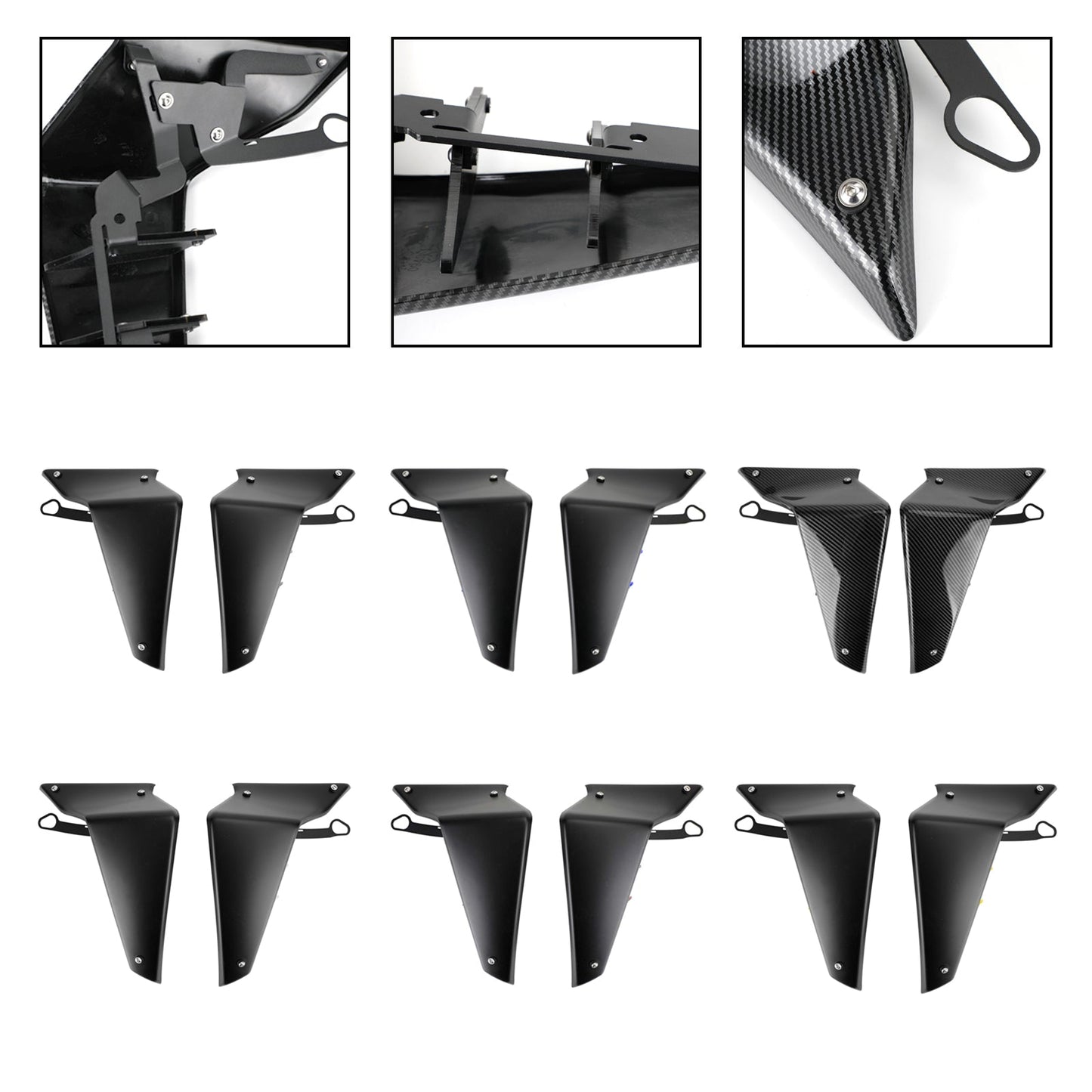2021-2022 Yamaha MT-09 SP FZ09 Spoiler laterali Deflettore alare aerodinamico