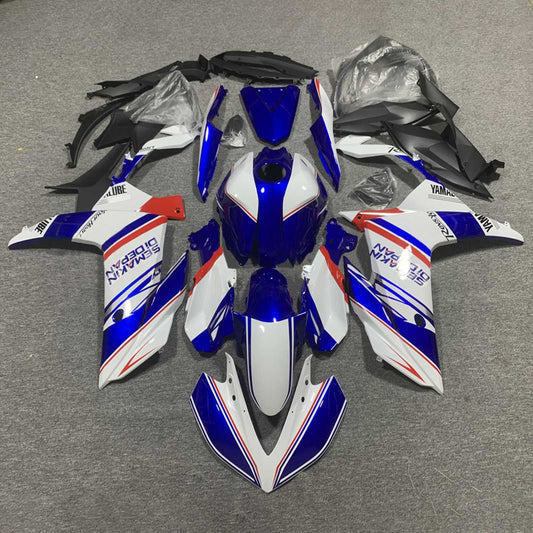 Amotopart Yamaha 2019-2021 YZF R3/YZF R25 Kit di paura blu bianco