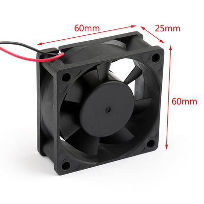 Ventola di raffreddamento senza spazzole CC 4 pezzi 12V 0.15A 6025s 60x60x25mm Ventola per computer CUP a 2 pin