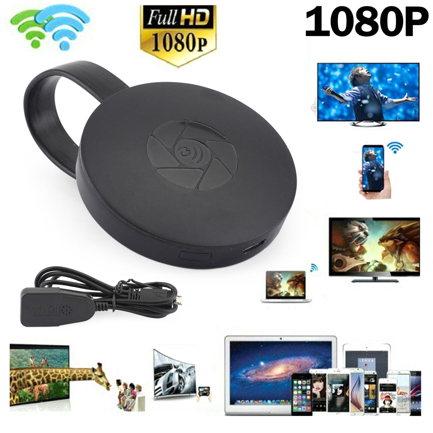 G2 1080P TV Stick Dongle Anycast Smart Cast HD TV Ricevitore wireless WiFi
