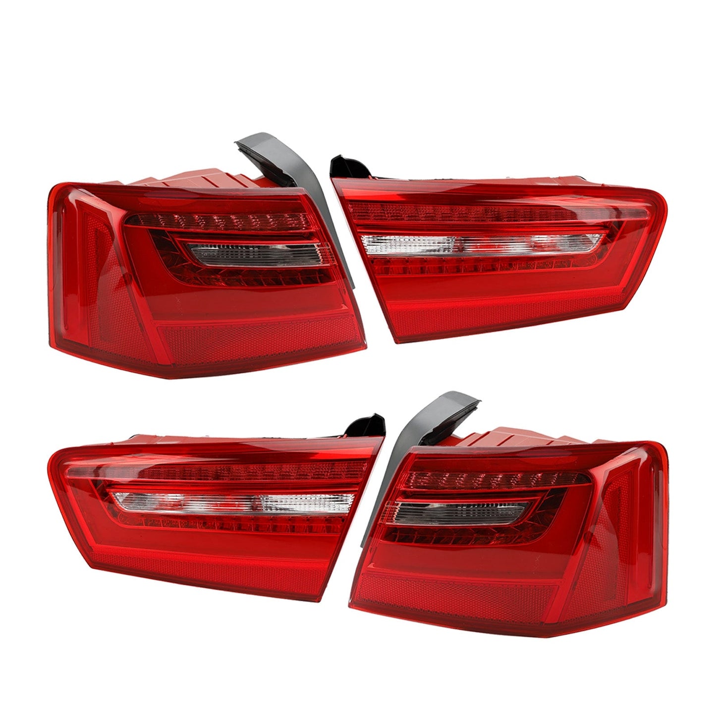 AUDI A6 2012-2015 Auto 4 pezzi Fanale posteriore interno esterno a LED