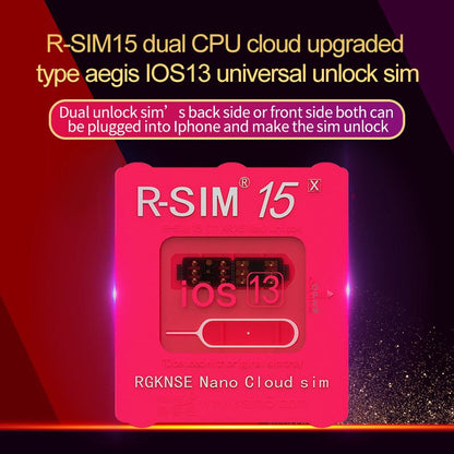 Aggiorna la scheda di sblocco Nano RSIM-15 per iPhone 13 Pro X XS Max 8 iOS 14.7