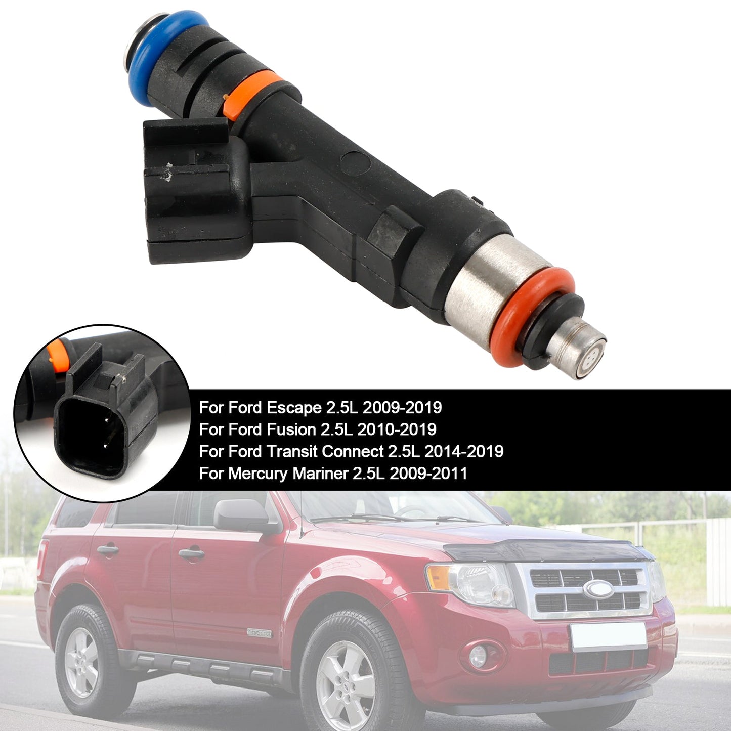 1PCS Iniettore di carburante 0280158162 Fit Ford Escape Fusion Fit Mercury Mariner 2.5 l4