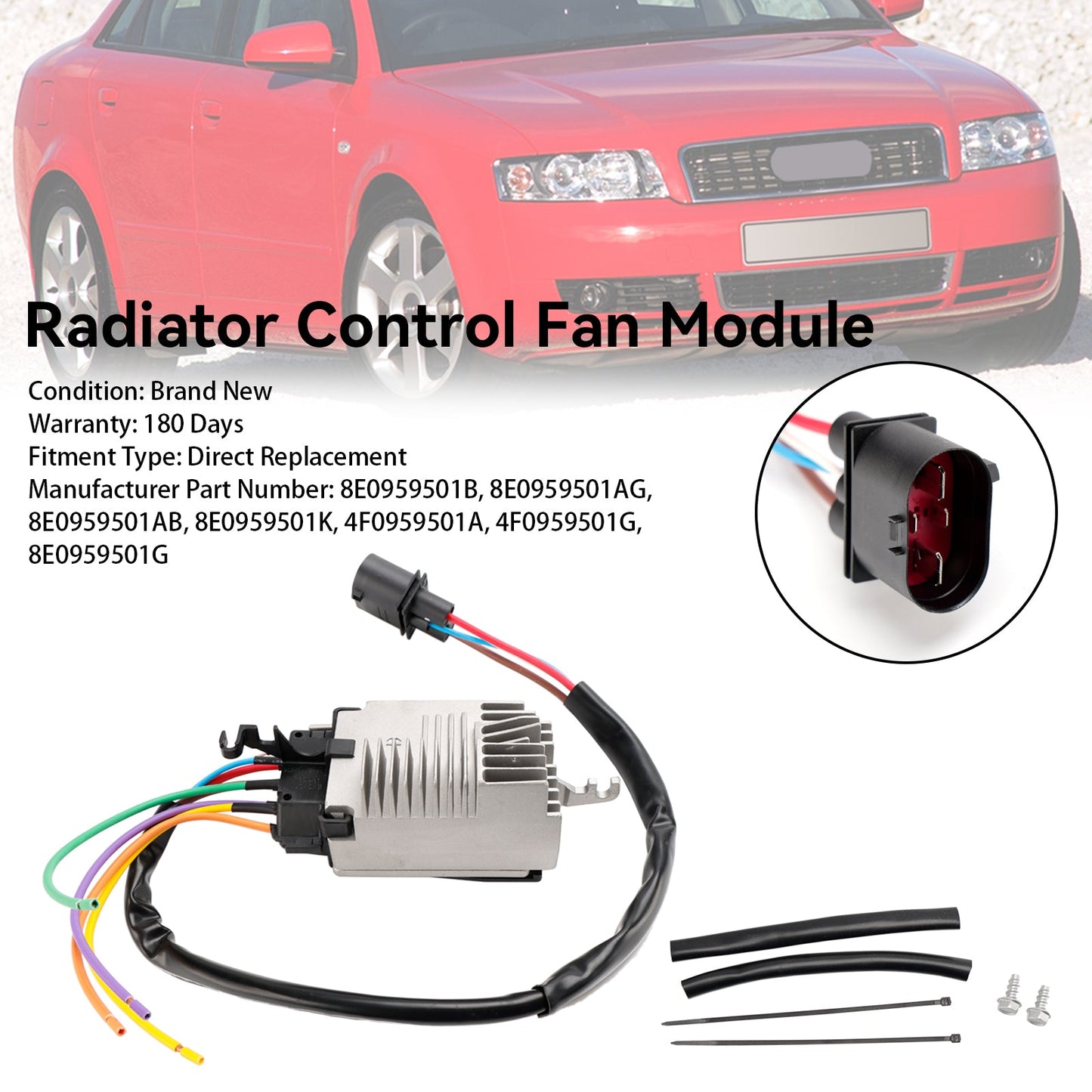 8E0959501AB 8E0959501AG Modulo unità di controllo ventola radiatore adatto per Audi A4 8E2 8E5 B6