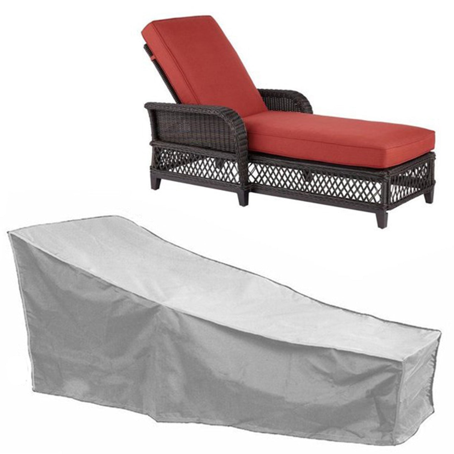 Impermeabile Silver Sun Lounge Chair Dust Oxford Outdoor Mobili da giardino Cover