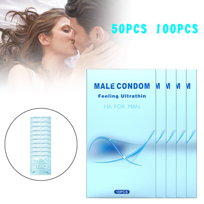 Preservativi ultra sottili Preservativi sessuali Confezione sigillata preservativo maschile Sensazione ultrasottile