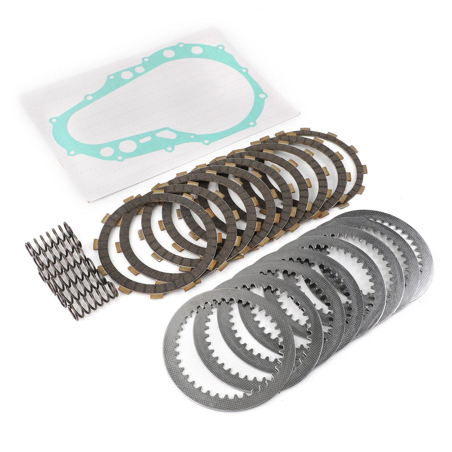 Kit frizione Set Dischi Dischi Piastre Molle Guarnizione adatta per Suzuki LTZ400 2005-2008 Generico