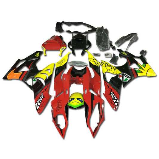 Amotopart 2009-2014 BMW S1000RR Red & Yellow Faction Kit