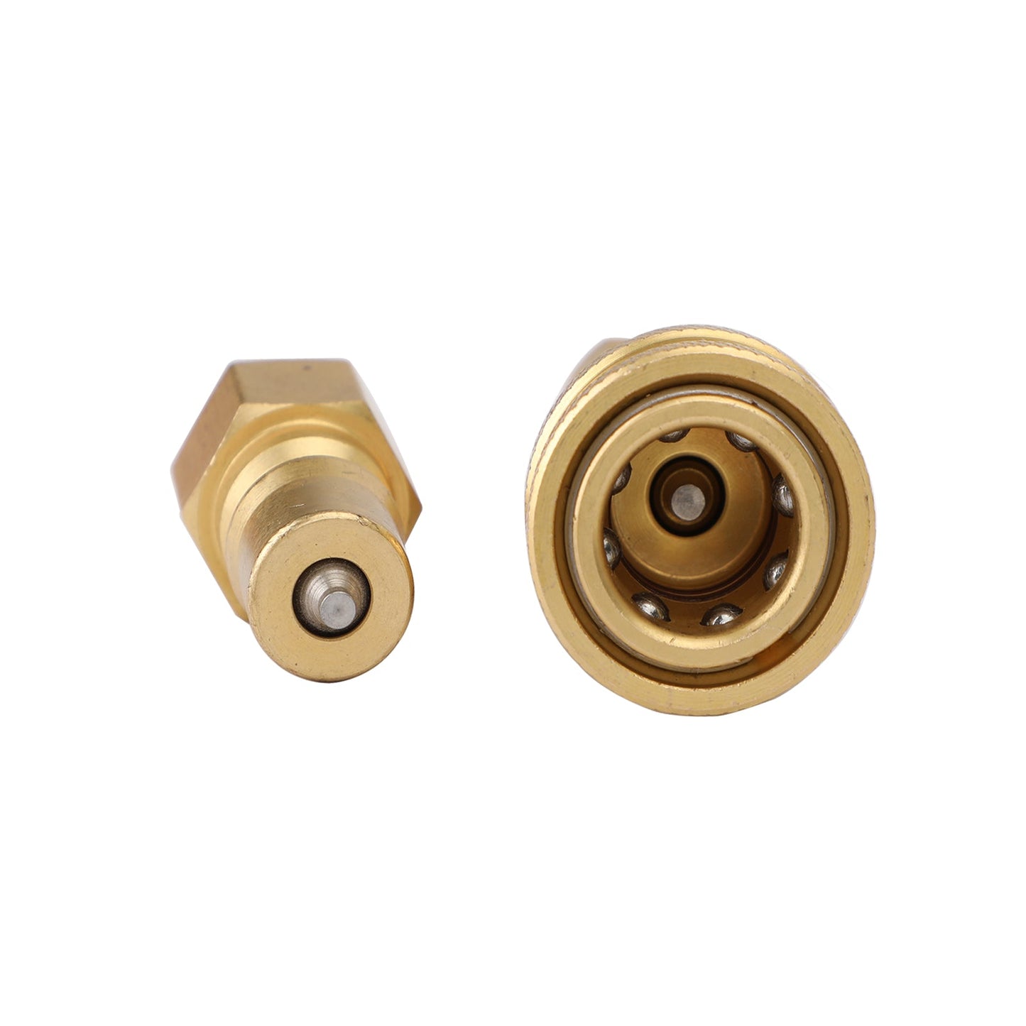 1 set 1/4" NPT ISO 7241-B raccordi idraulici a sgancio rapido/accoppiatori in ottone
