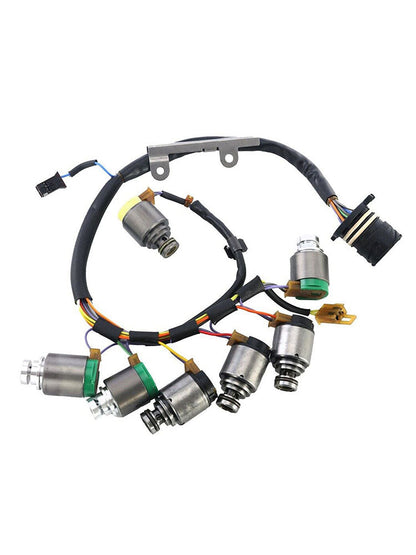 AUDI S4 2000-2002 5 SP AWD V6 2.7L 7PCS 5HP19 Solenoidi di trasmissione con cablaggio interno