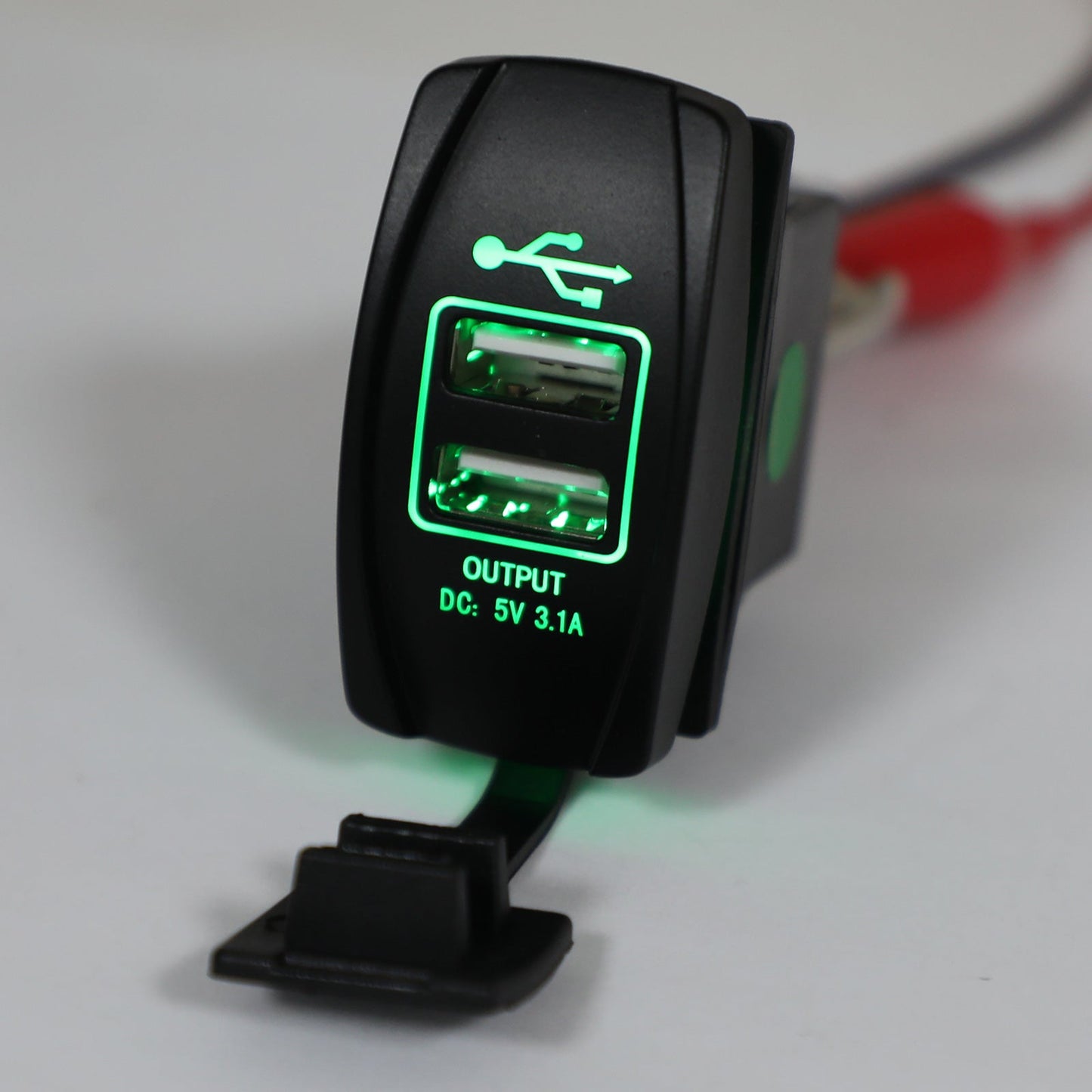 Caricabatterie con doppia presa USB per UTV Can Am Polaris RZR Ranger 900 1000 XP 750 Generico