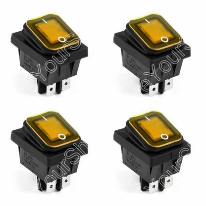 4Pin IP65 Barca Schalter Wasserdicht ON/OFF Rocker RLEIL BE RL2-102 Auto