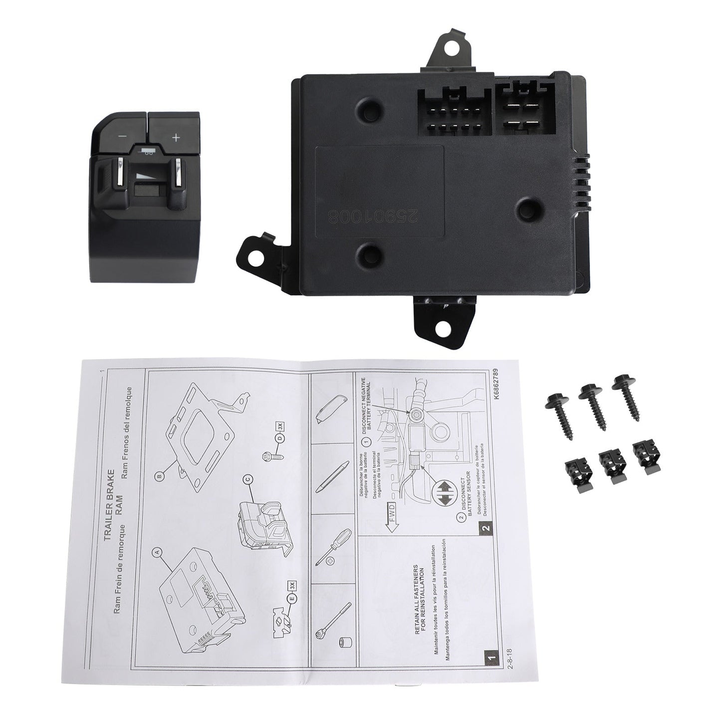Controller freno rimorchio integrato DT 82215278AE per Ram 1500 2019-2022 generico