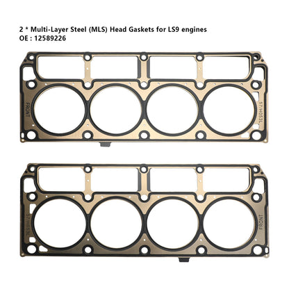 Kit guarnizioni LS e guarnizioni testa LS9 per GM Chevrolet LS1/LS6/LQ4/LQ9/4.8/5.3/5.7 generico