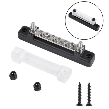 6 Way 150A Morsettiera di distribuzione Car Marine Boat Holder Cover 48V Bus Bar