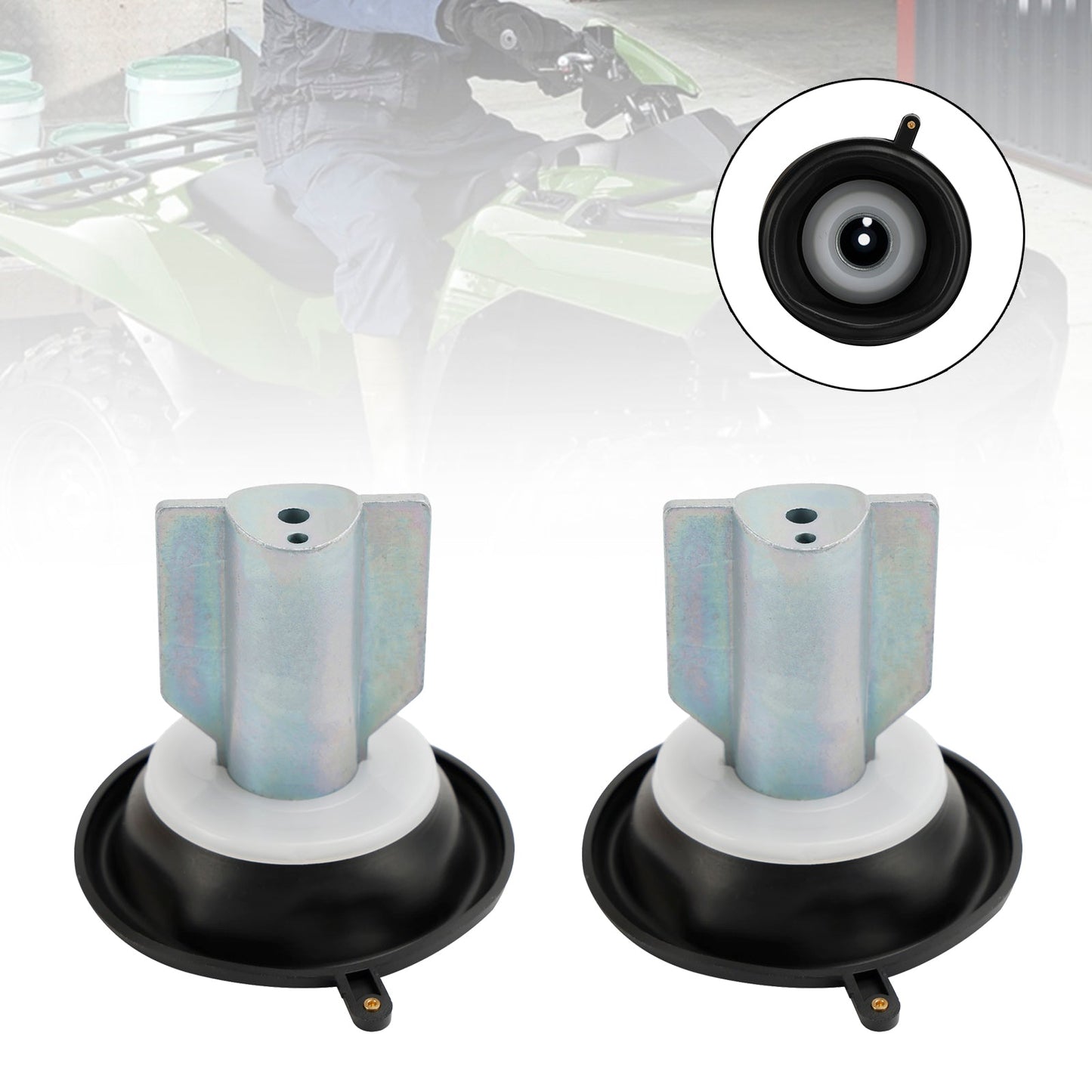 Membrana stantuffo carburatore 2X adatta per Kawasaki PRAIRIE 700 KVF650 KVF700