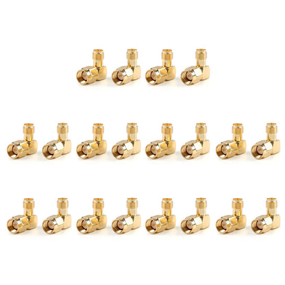 20Pcs SMA Jack femmina a connettore SMA maschio ad angolo retto a 90 gradi RF