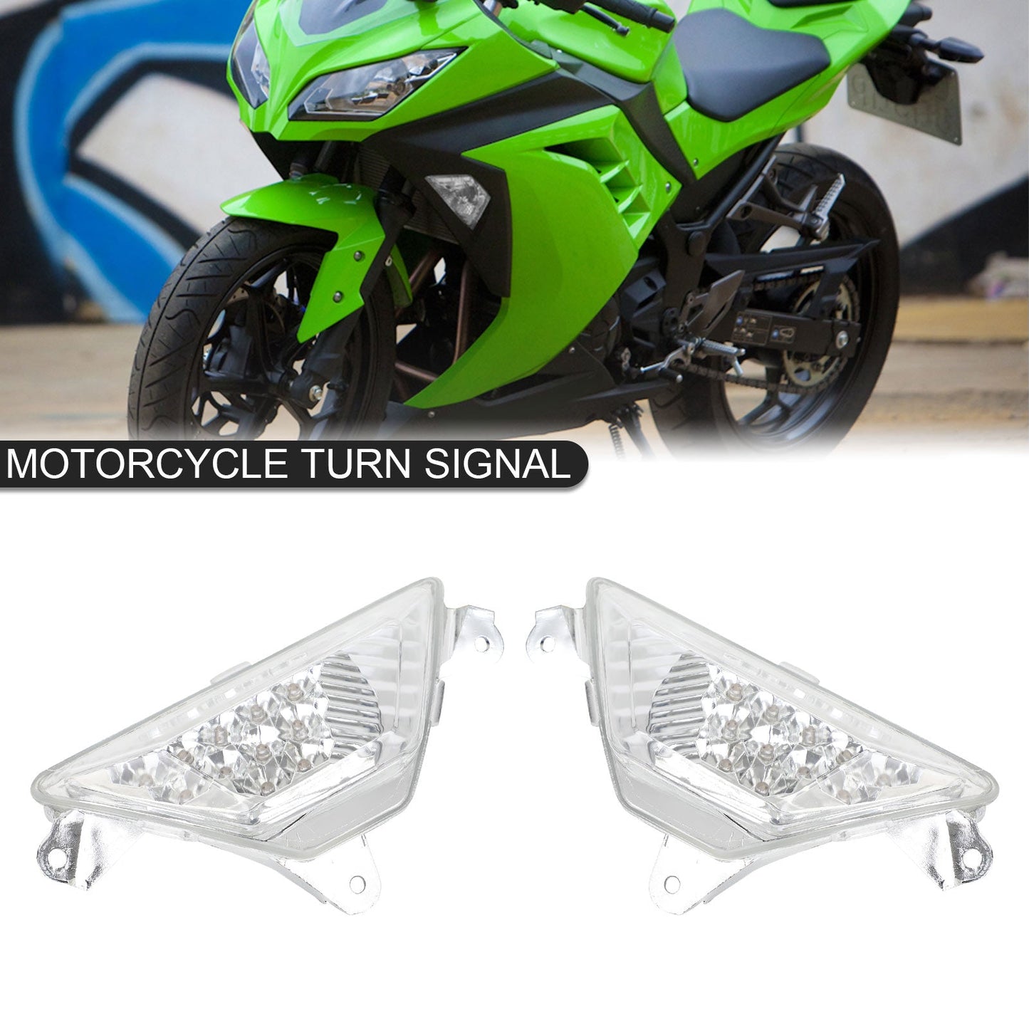 Kawasaki NINJA 250 300 400 650 1000 ZX6R LED Indicatore di direzione anteriore