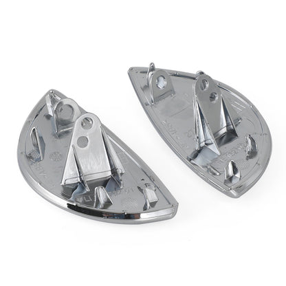 Chrome Left + Right Headlight Washer Cover 61672752559/60 Per Mini Cooper 08-2014 Generico