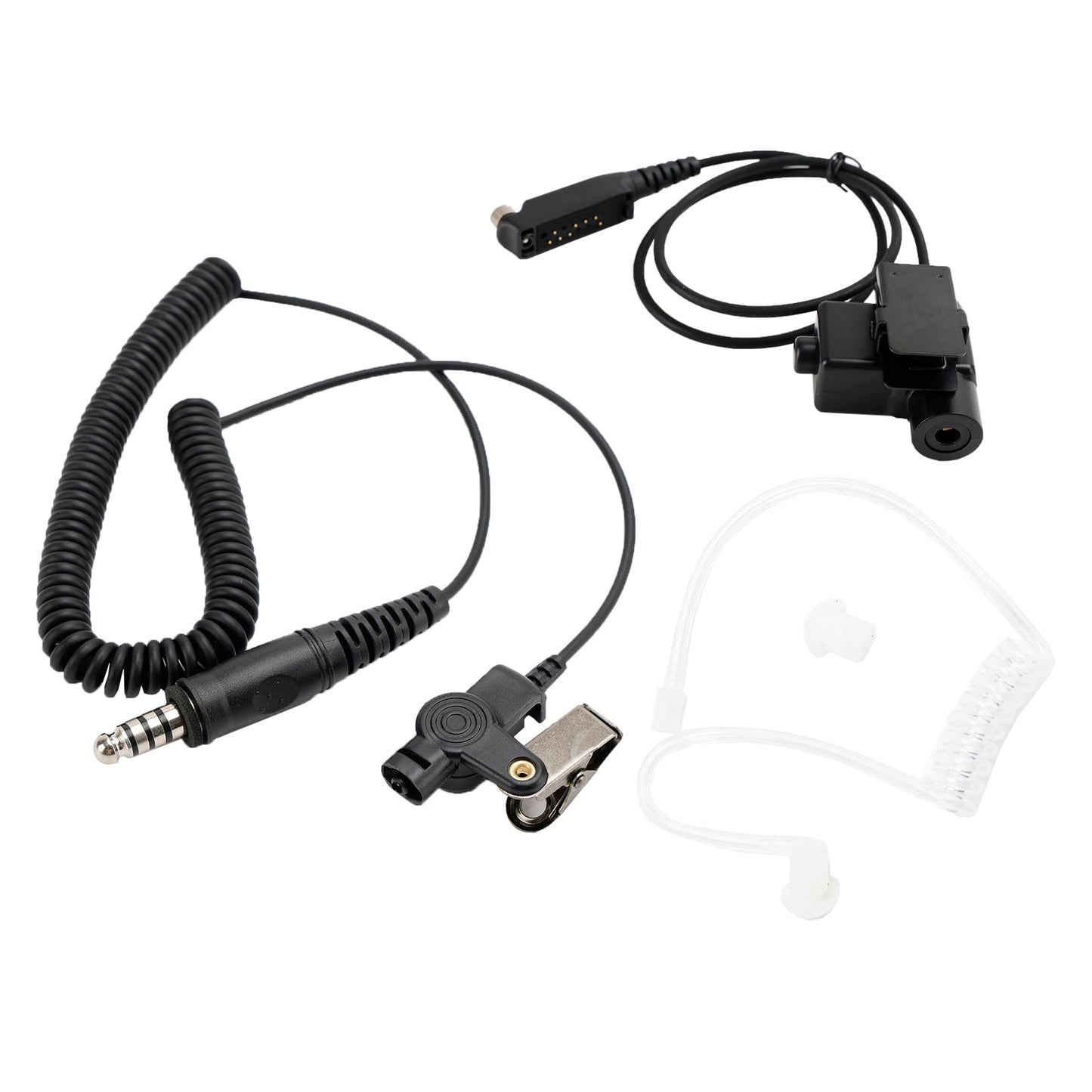 7.1-A3 Cuffia a tubo singolo trasparente a 6 pin U94 PTT per STP8040 STP8080 STP9000