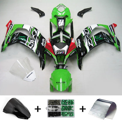 Amotopart Kawasaki 2016-2019 Kit trigger nero verde ZX10R