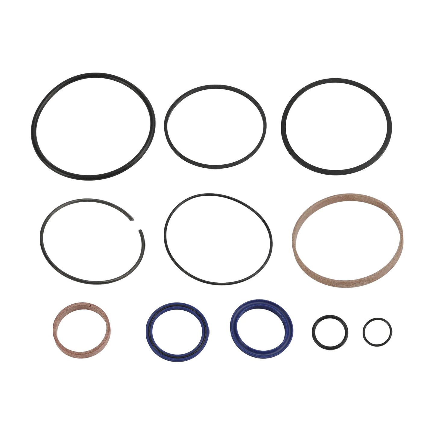 Kit di guarnizioni per ricostruzione cilindro spaccalegna idraulico con cilindro a stelo da 4,5" x 1,75".