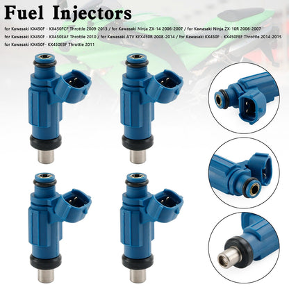4 pezzi EAT286 49033-0010 iniettore di carburante per Kawasaki Ninja ZX-14 ZX-10R KX450F