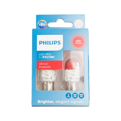 Per Philips 11499RU60X2 Ultinon Pro6000 LED-RED P21/5W Rosso intenso 75/15lm