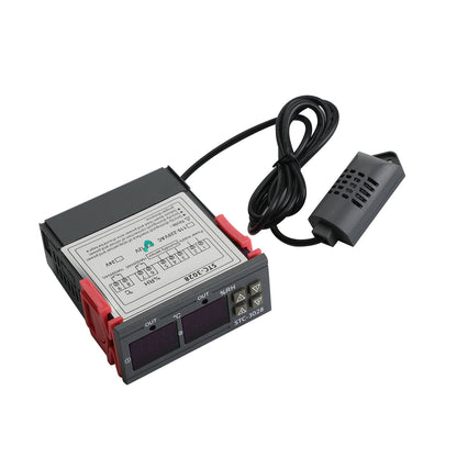 STC-3028 Termostato regolatore di temperatura e umidità digitale a doppio display + sonda